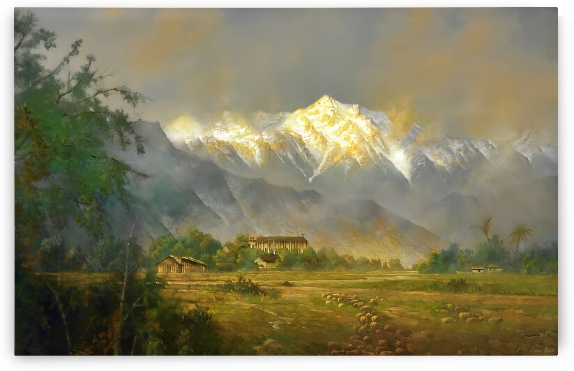 edwin deakin san gabriel mission painting by Row One Brand