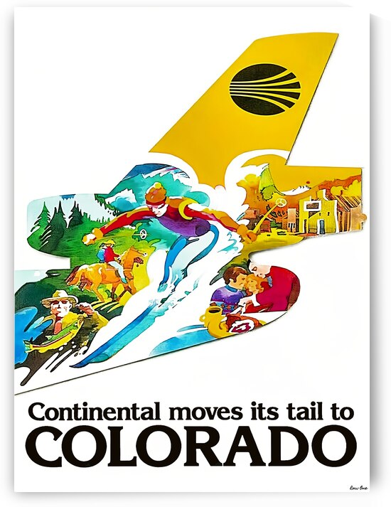 colorado travel poster by Row One Brand