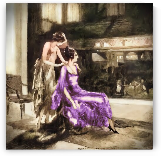 Two Women in Theatre by Everett Shinn by Row One Brand