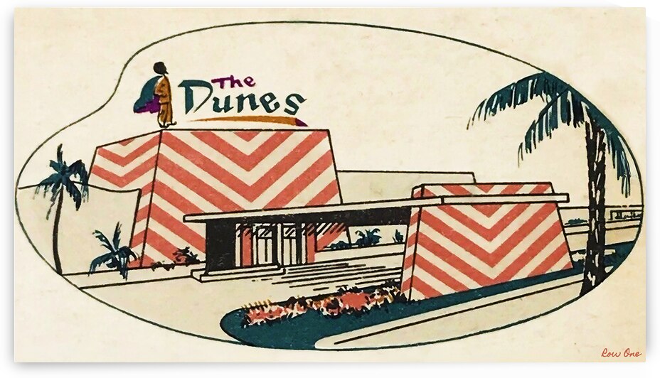 The Dunes Hotel Las Vegas Art by Row One Brand