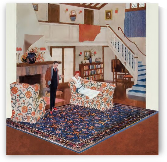 row one 1920s living room art by Row One Brand