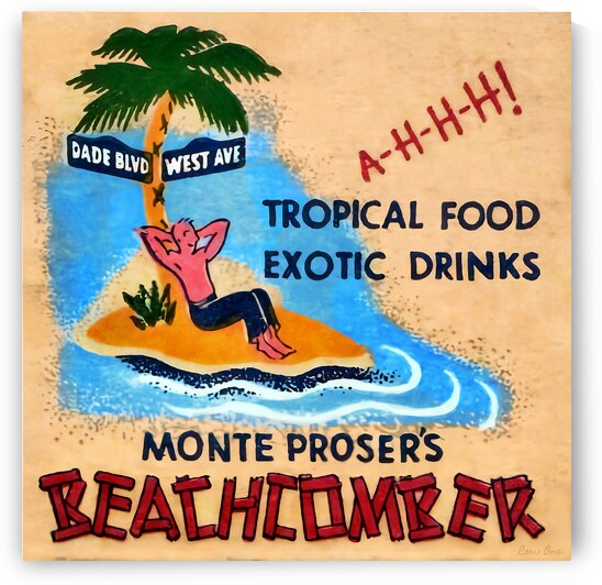 monte prosers beachcomer restaurant miami by Row One Brand