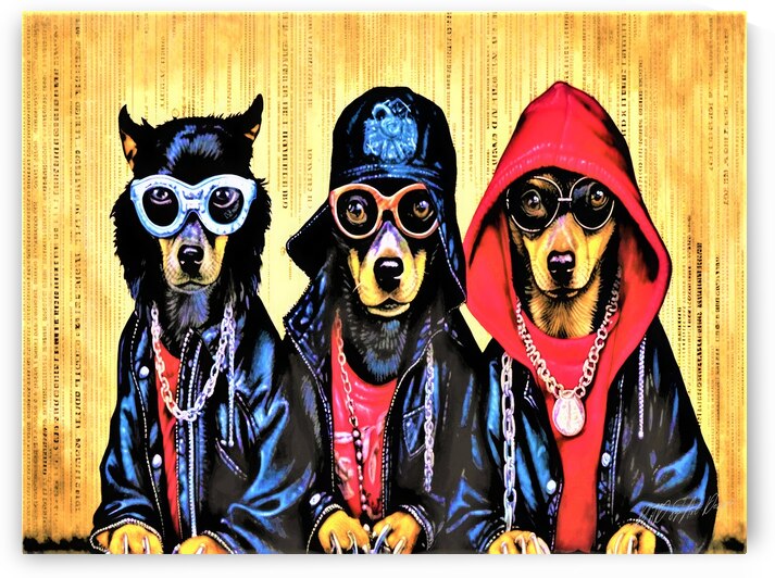 Rat Pack Chihuahuas by SykArt Designs