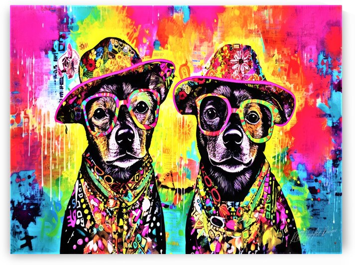 Siamese Chihuahuas by SykArt Designs