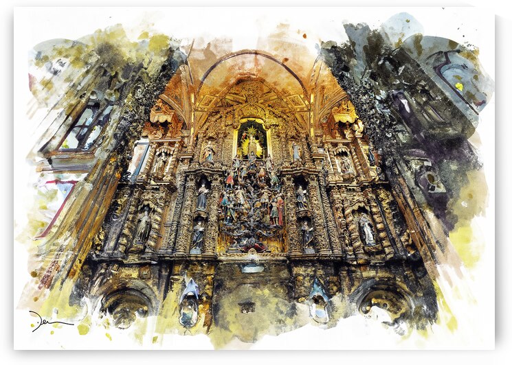 Porto église Sao Francisco l arbre de Jesse by Jean-Louis Desrosiers