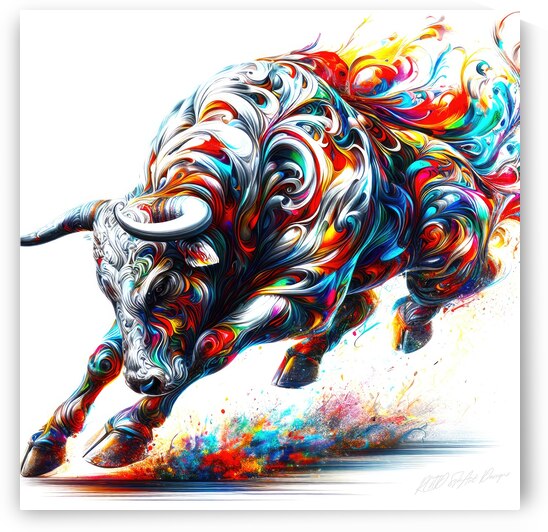 Bucking Bull by SykArt Designs