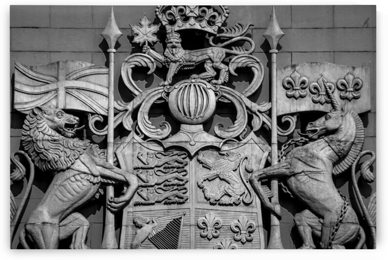 canada coat of arms  horizontal 2626 Coat 13k by Black And White