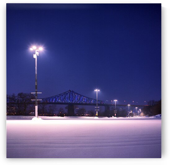 Empty parking lot covered with fresh snowfall by Atelier Knox