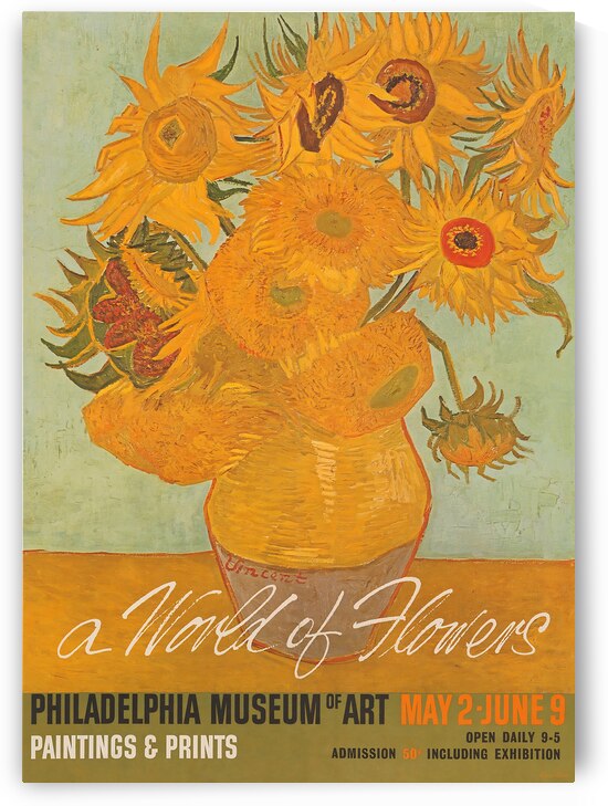 1964 philadelphia museum of art poster by Row One Brand