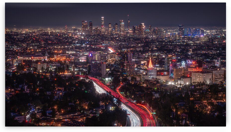 City of Lights | Los Angeles Night Photo by Dutch Photographer
