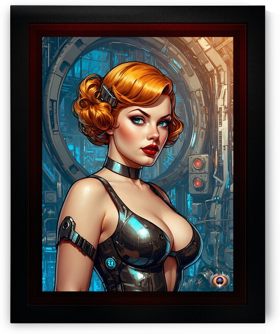 This Is The Machine I Told You About Captivating AI Concept Art Sci-Fi Portrait by Xzendor7 by xzendor7