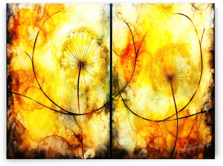 Dandelion Outline by SykArt Designs