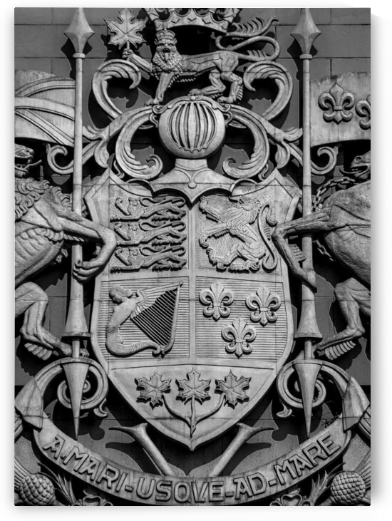 canada coat of arms  vertical 2626 Coat 13k by Black And White