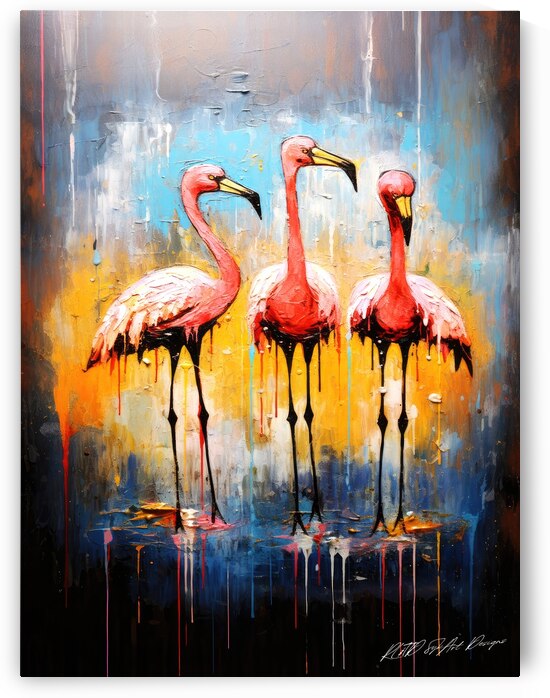 Flamingo Us by SykArt Designs