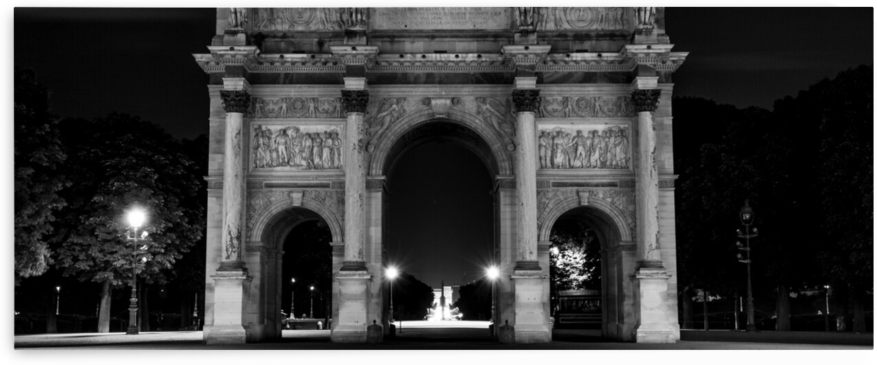 arc de triomphe du carrousel  panoramic 2457 Napo by Black And White