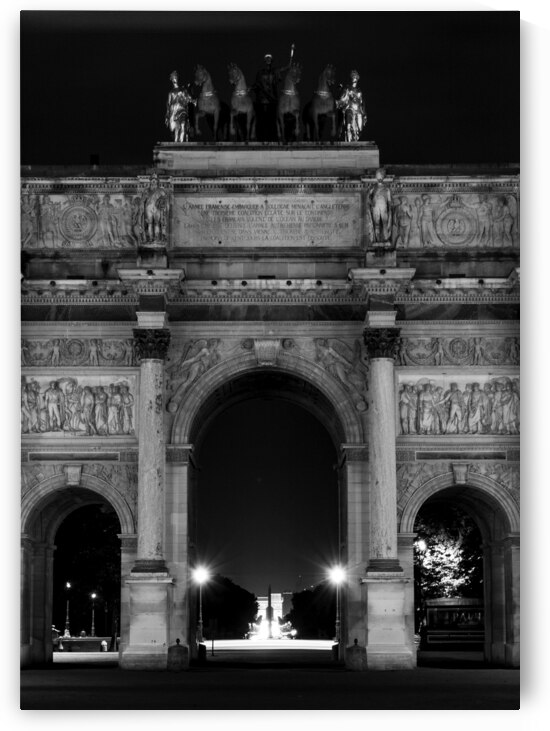 arc de triomphe du carrousel  vertical 2457 Napol by Black And White