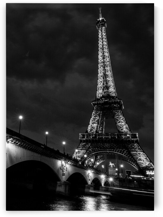 the eiffel tower in paris france  vertical 2510 T by Black And White