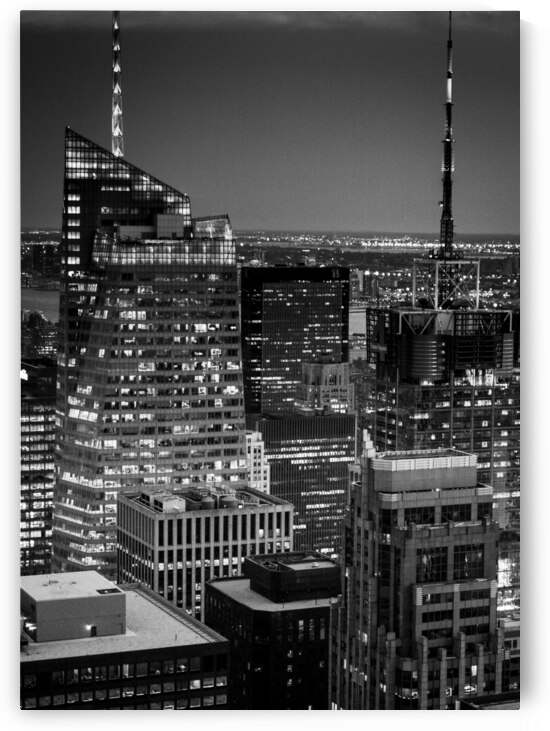 BoA conde nast building spires  vertical 1499 Spi by Black And White