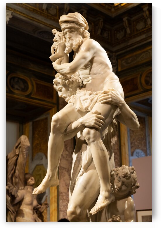 Rome Italy - Galleria Borghese museum - Aeneas Anchises and As by Paolo Modena