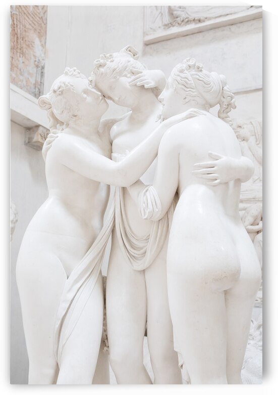 Possagno Italy - The Three Graces by Antonio Canova symbol of  by Paolo Modena