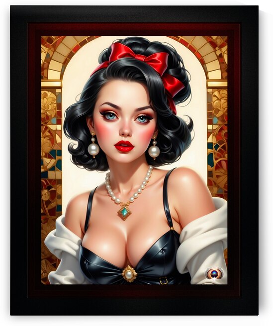 Ive Been Waiting For You Anime Pinup Captivating AI Concept Art by Xzendor7 by xzendor7