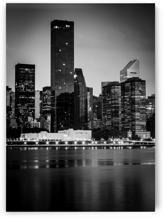 upper east side skyline uptown  vertical 1516 Upt by Black And White