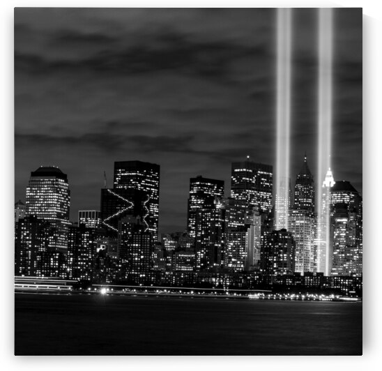 tribute in lights ground zero  square 1517 Vallia by Black And White