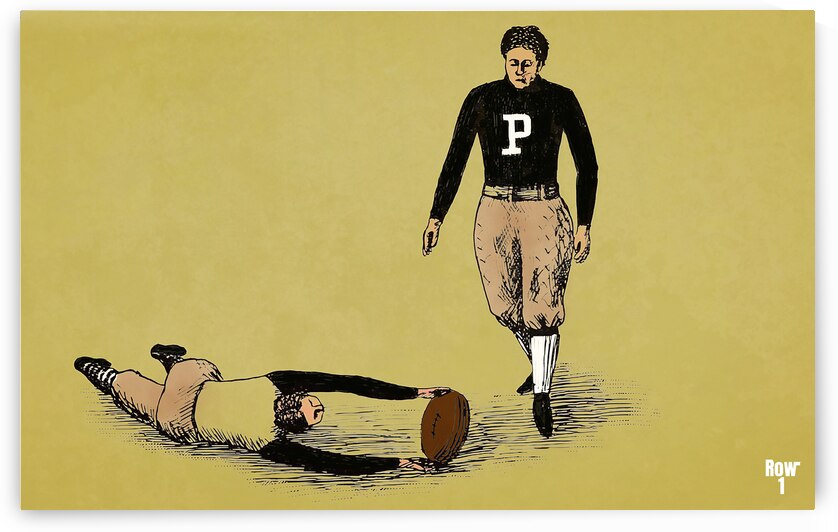 1890s purdue football art remix  by Row One Brand