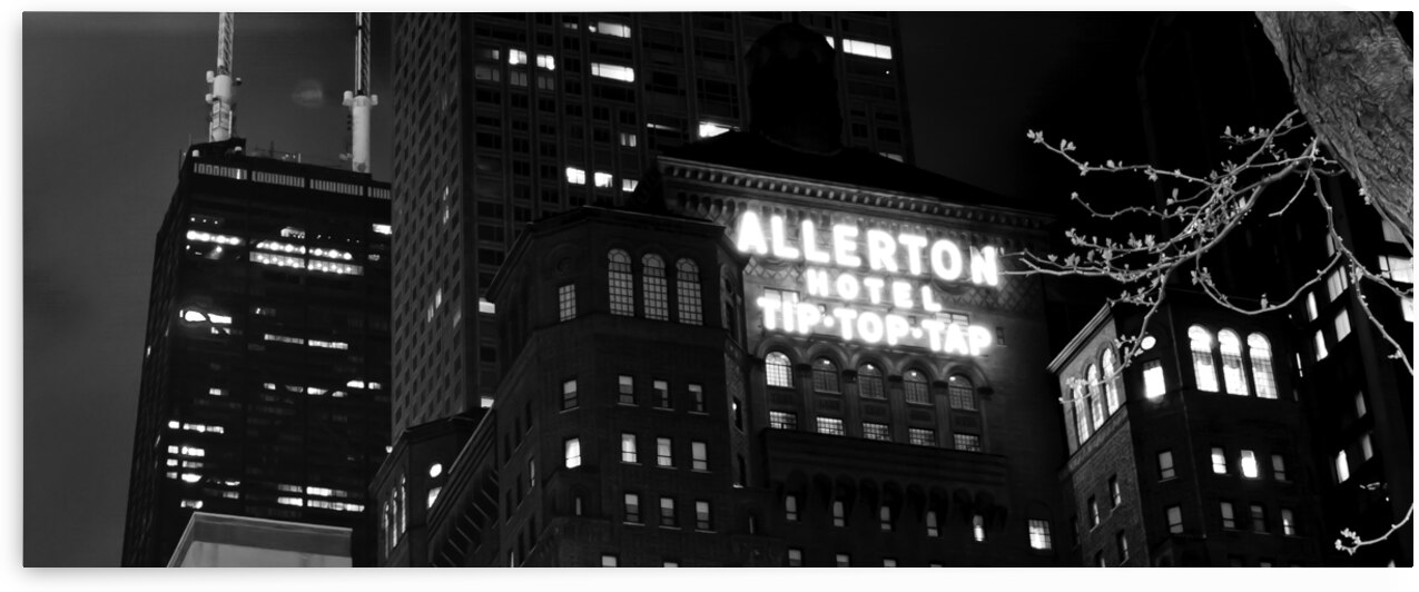allerton hotel michican ave downtown chicago  pan by Black And White