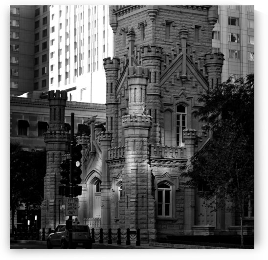 old chicago water tower  square 1181 Arrow 13k.jp by Black And White