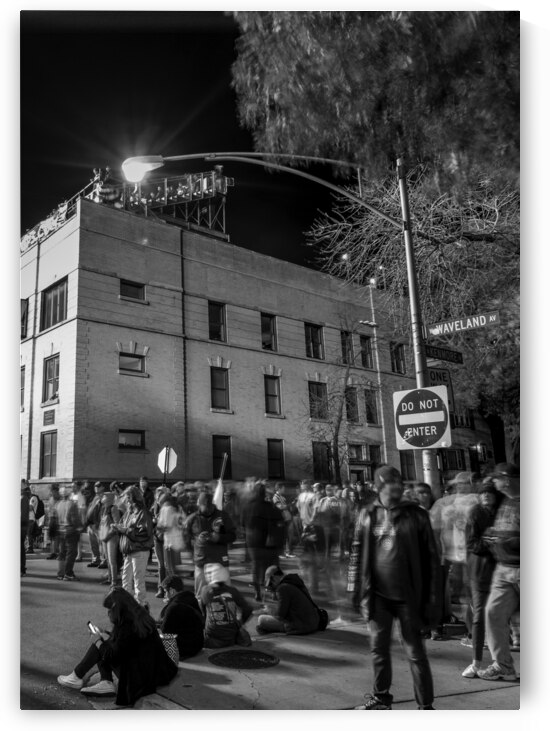 waveland avenue rooftops world series  vertical 3 by Black And White