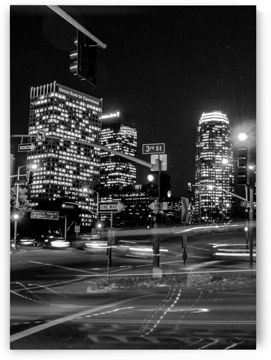 3rd 4th at beaudry downtown LA  vertical 2137 Bea by Black And White