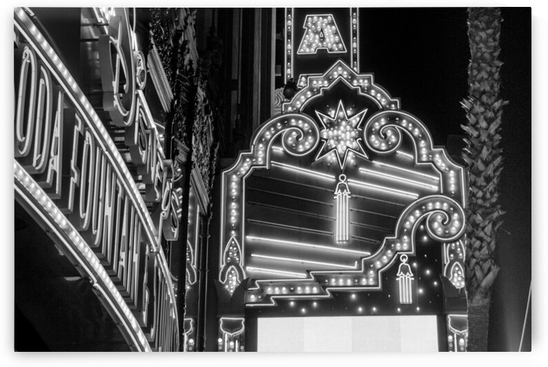 el capitan theater hollywood boulevard  horizonta by Black And White