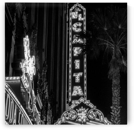 el capitan theater hollywood boulevard  square 21 by Black And White