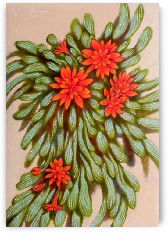 red flowers by federicocortese