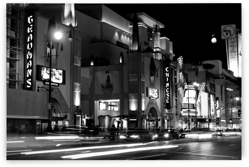 graumans chinese theater hollywood boulevard  hor by Black And White
