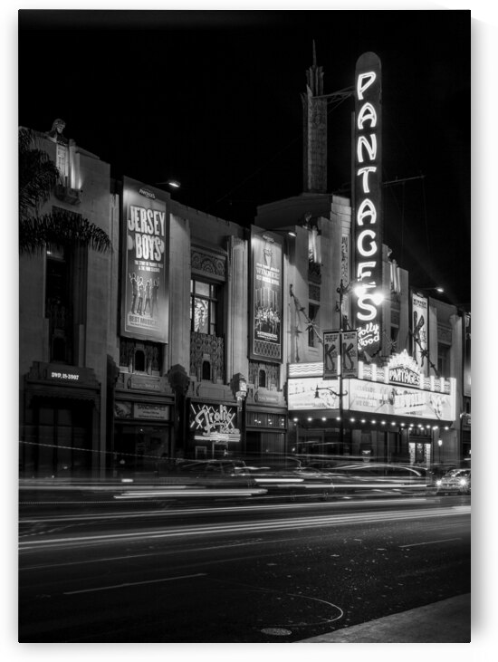 pantages theatre hollywood boulevard  vertical 26 by Black And White