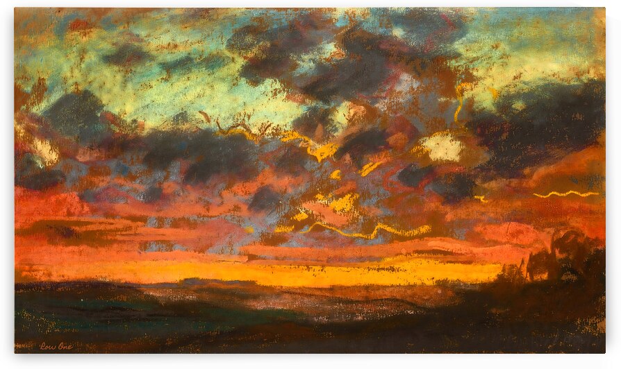 claude monet coucher de soleil 1868 by Row One Brand