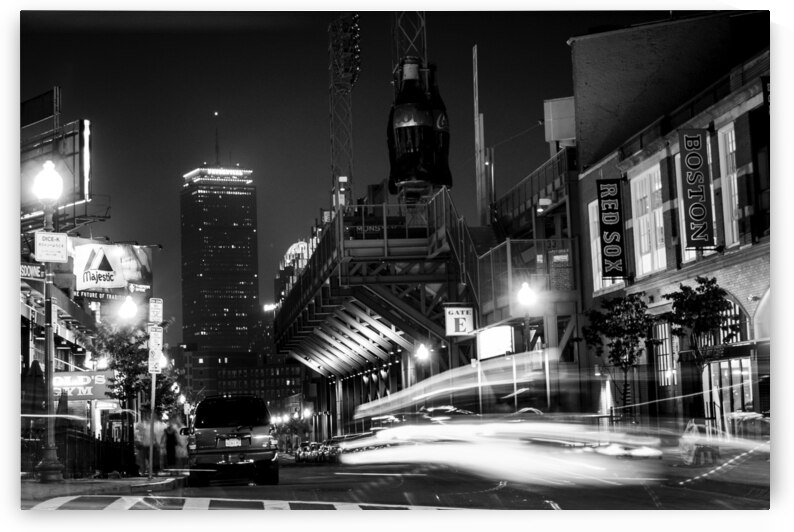 lansdowne and brookline fenway park  horizontal 3 by Black And White