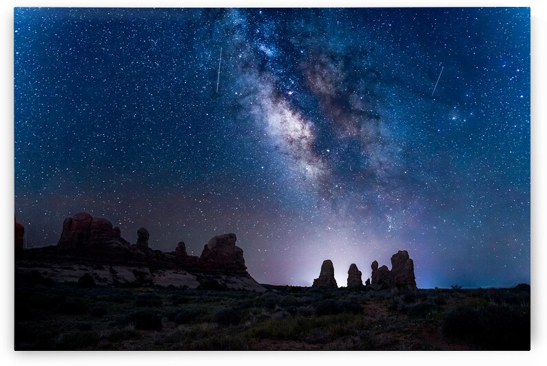 Moab Stary Night by Geoffrey Prior