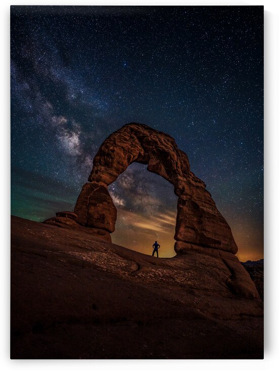 Delicate Arch Milky Way by Geoffrey Prior