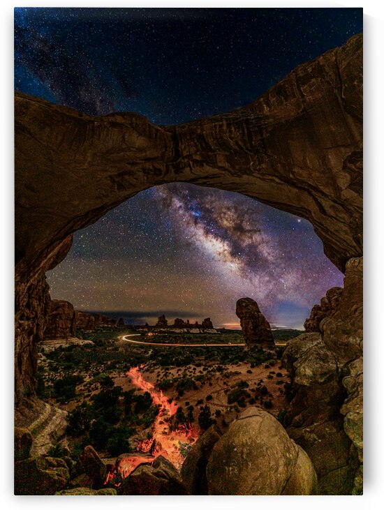 Double Arch Milky Way by Geoffrey Prior