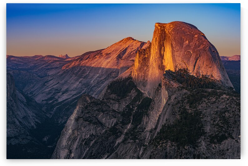 Alpine Glow on Half Dome by Geoffrey Prior