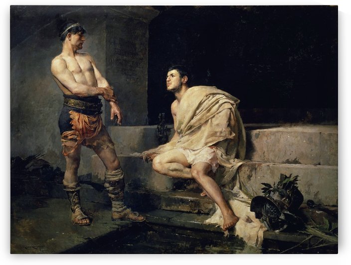 Gladiadores despues del combate by Jose Moreno Carbonero