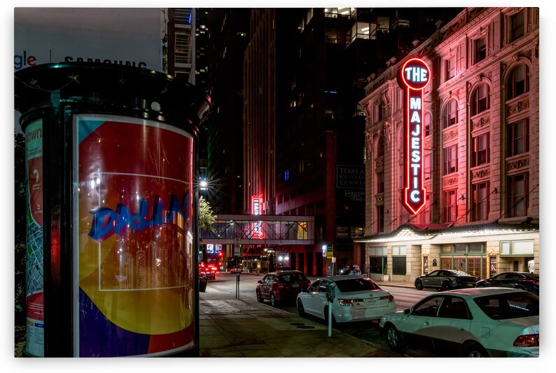 Dallas Sign And Majestic Theater by Jennifer White