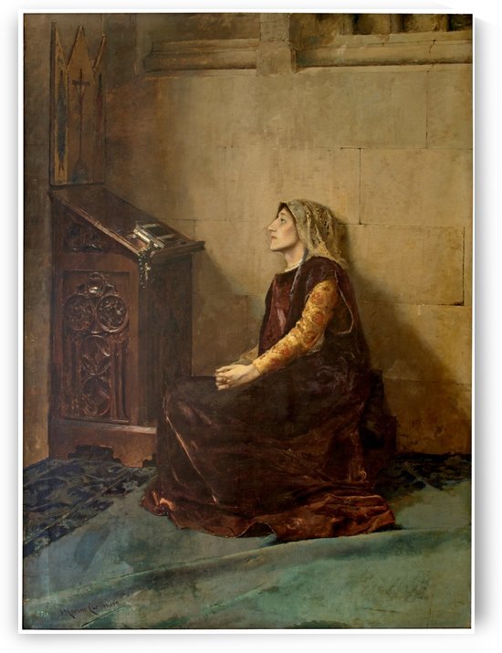Dona Blanca de Navarra by Jose Moreno Carbonero
