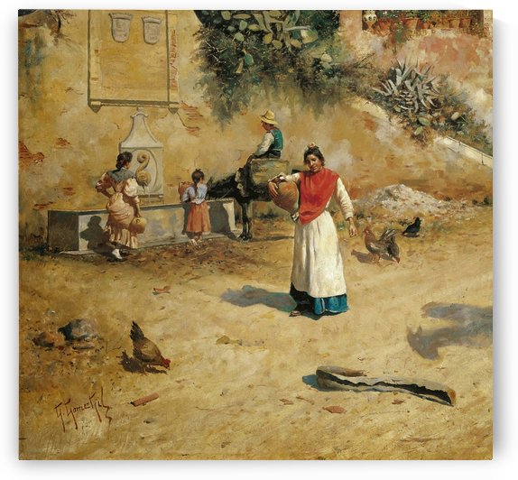 Pintura Malaguena by Jose Moreno Carbonero