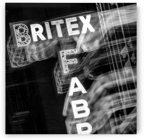 britex fabrics sign  square 2762 Britex 13k by Black And White