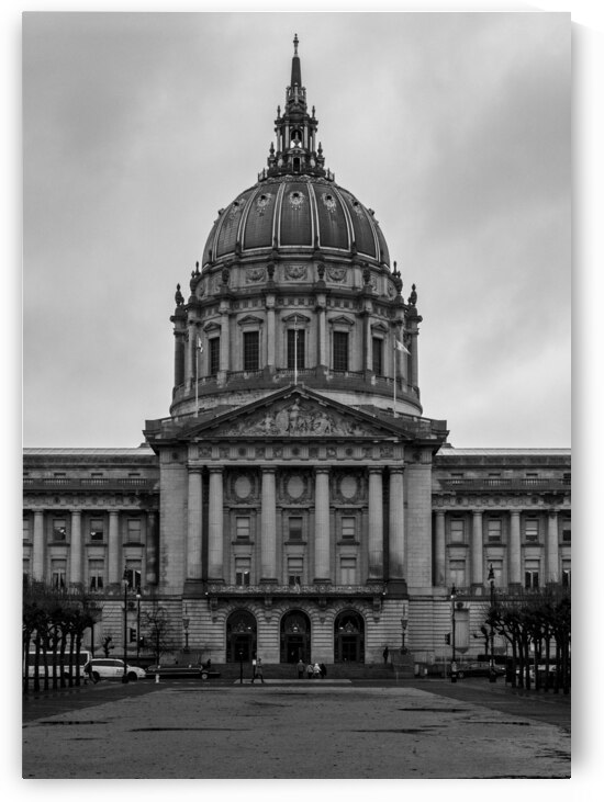 city hall san francisco  vertical 2869 Beaux 13k. by Black And White