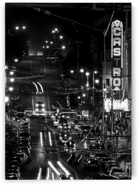 castro theater night  vertical 2768 Castro 13k.jp by Black And White